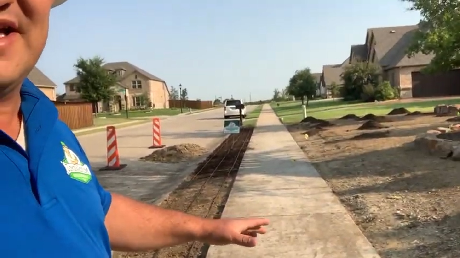 Sod Install With Drip Irrigation » Zoysia Grass Installation